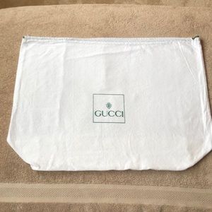 Gucci Lg drawstring Dust Bag auth/vintage vented.